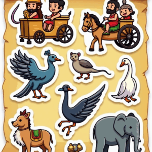 Indian Gods - Religious - Stickers Sheet v59